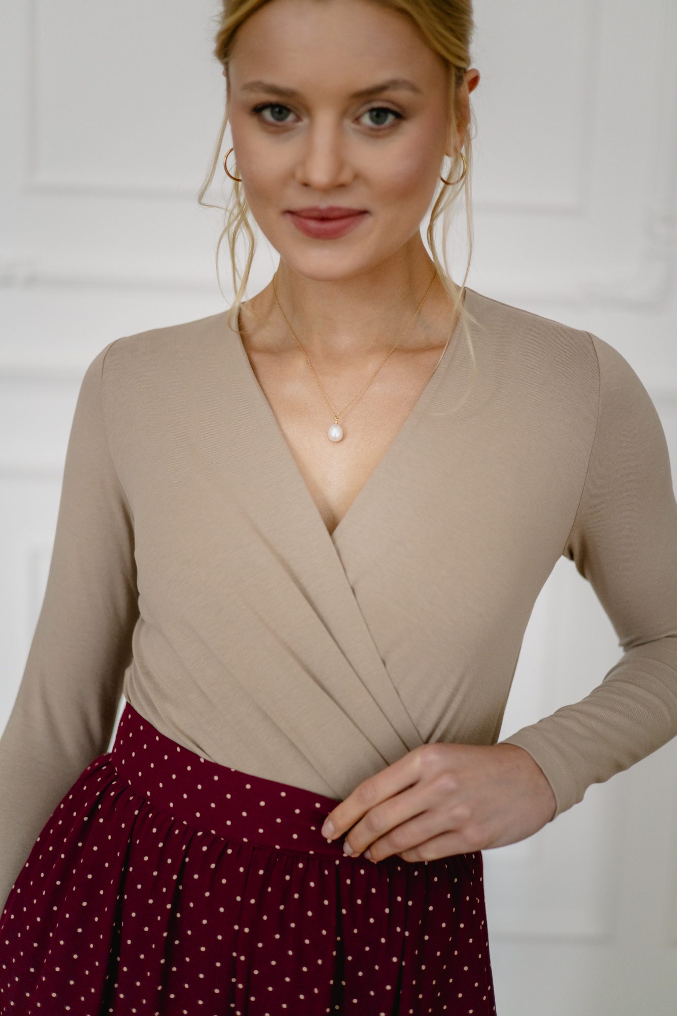 Bluzka Melanie Warm Taupe