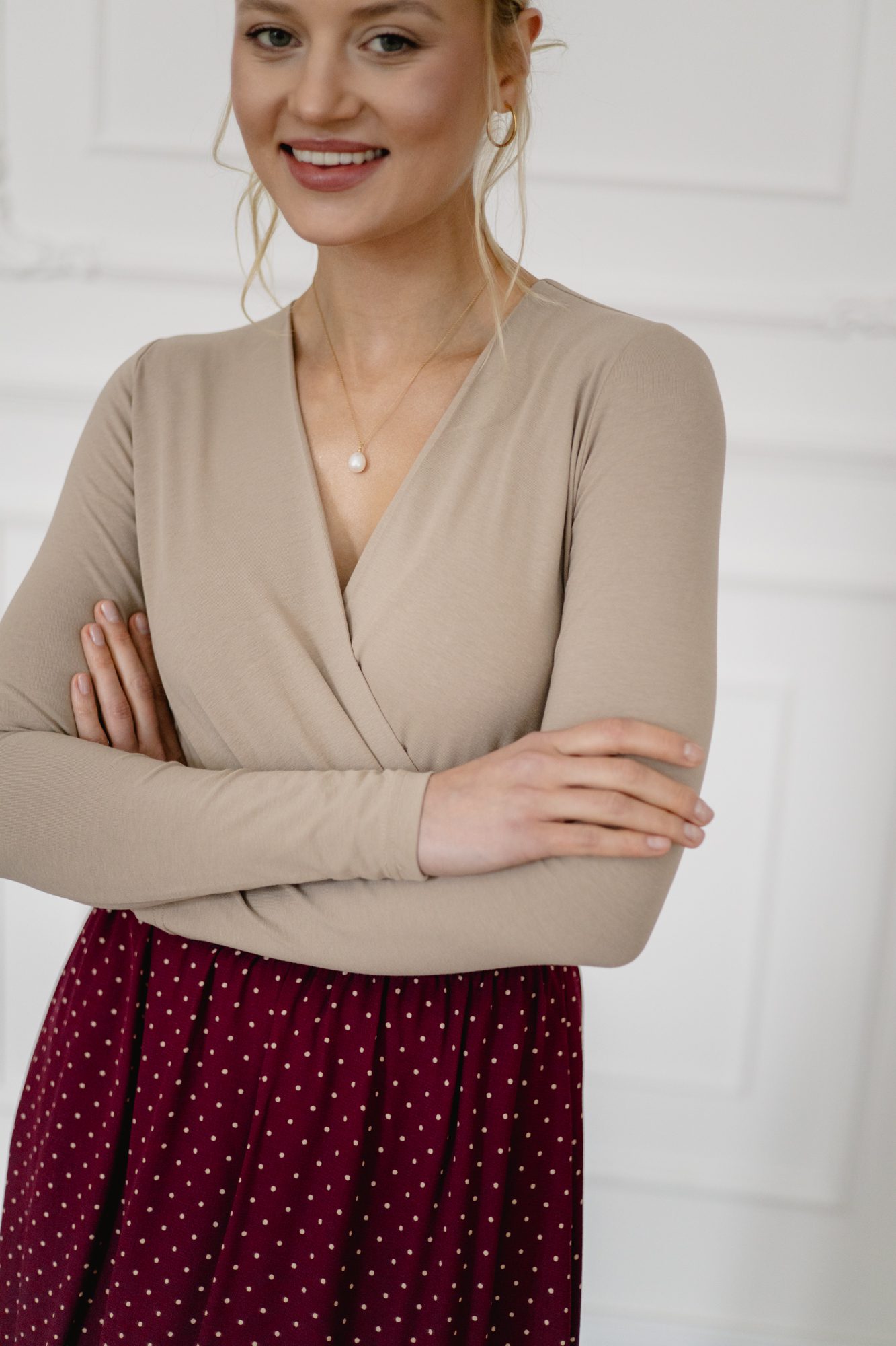 Bluzka Melanie Warm Taupe