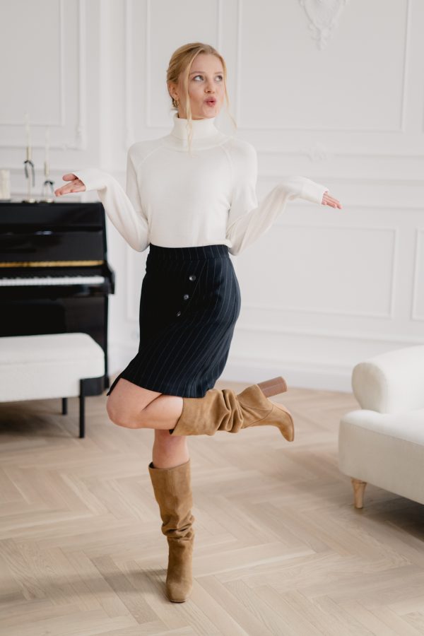 Spódniczka Janine Stripes Navy