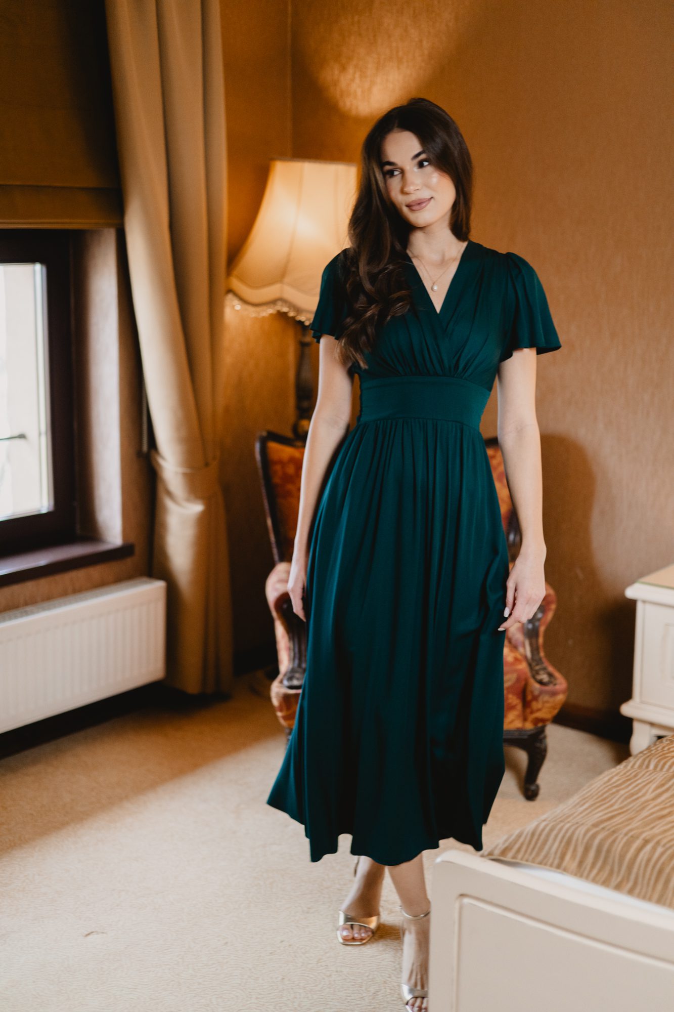 Sukienka Ines emerald