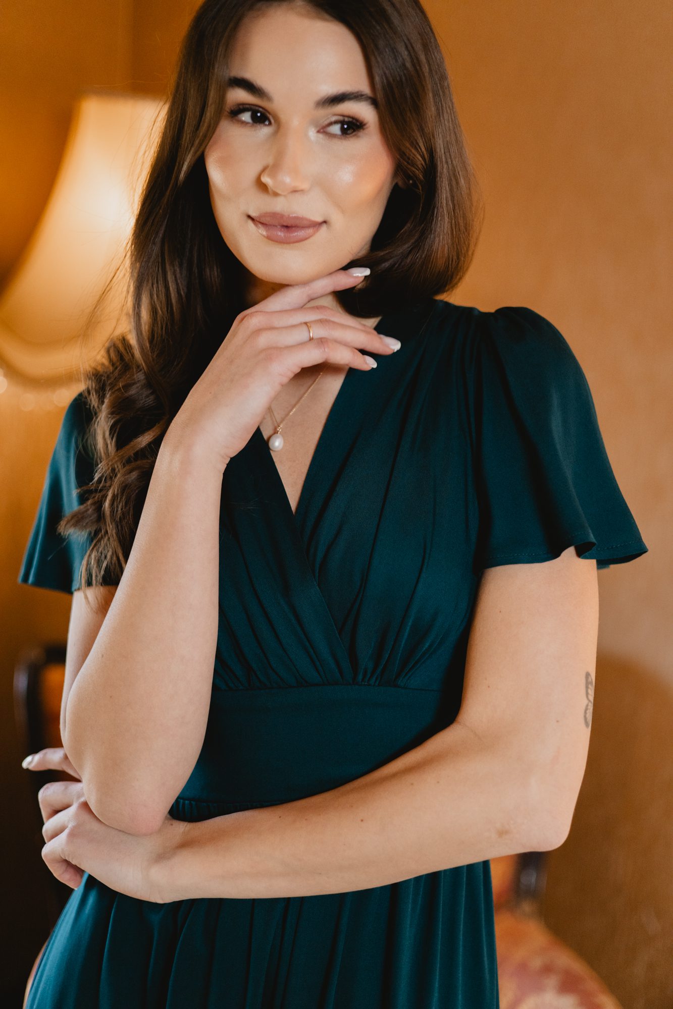 Sukienka Ines emerald - obrazek 6