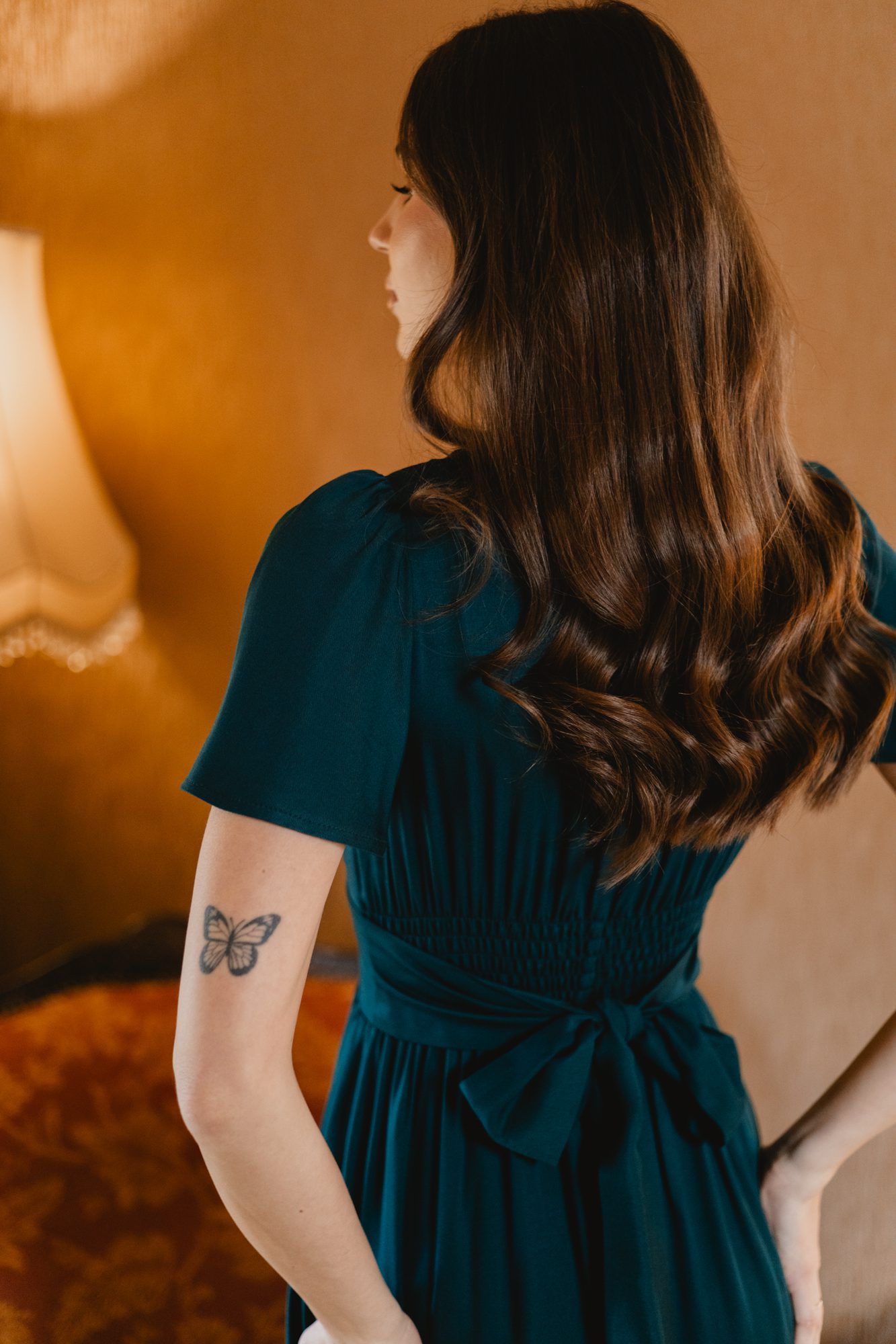 Sukienka Ines emerald - obrazek 4