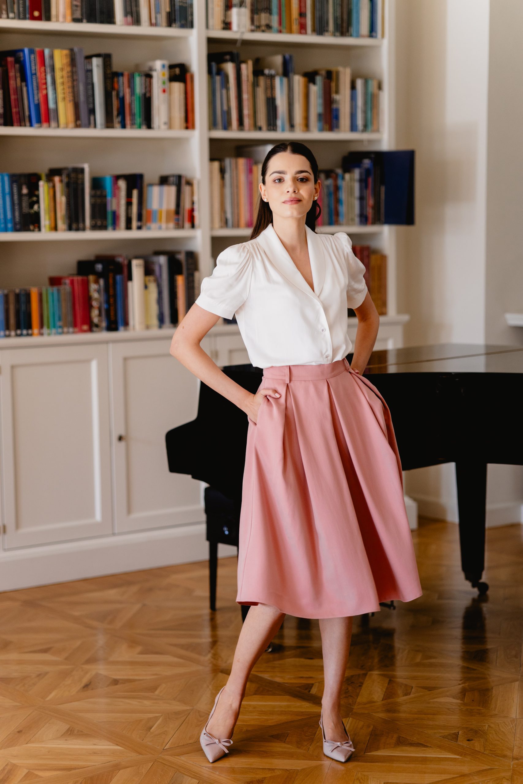 Spódnica Martha Dusty Rose - obrazek 9