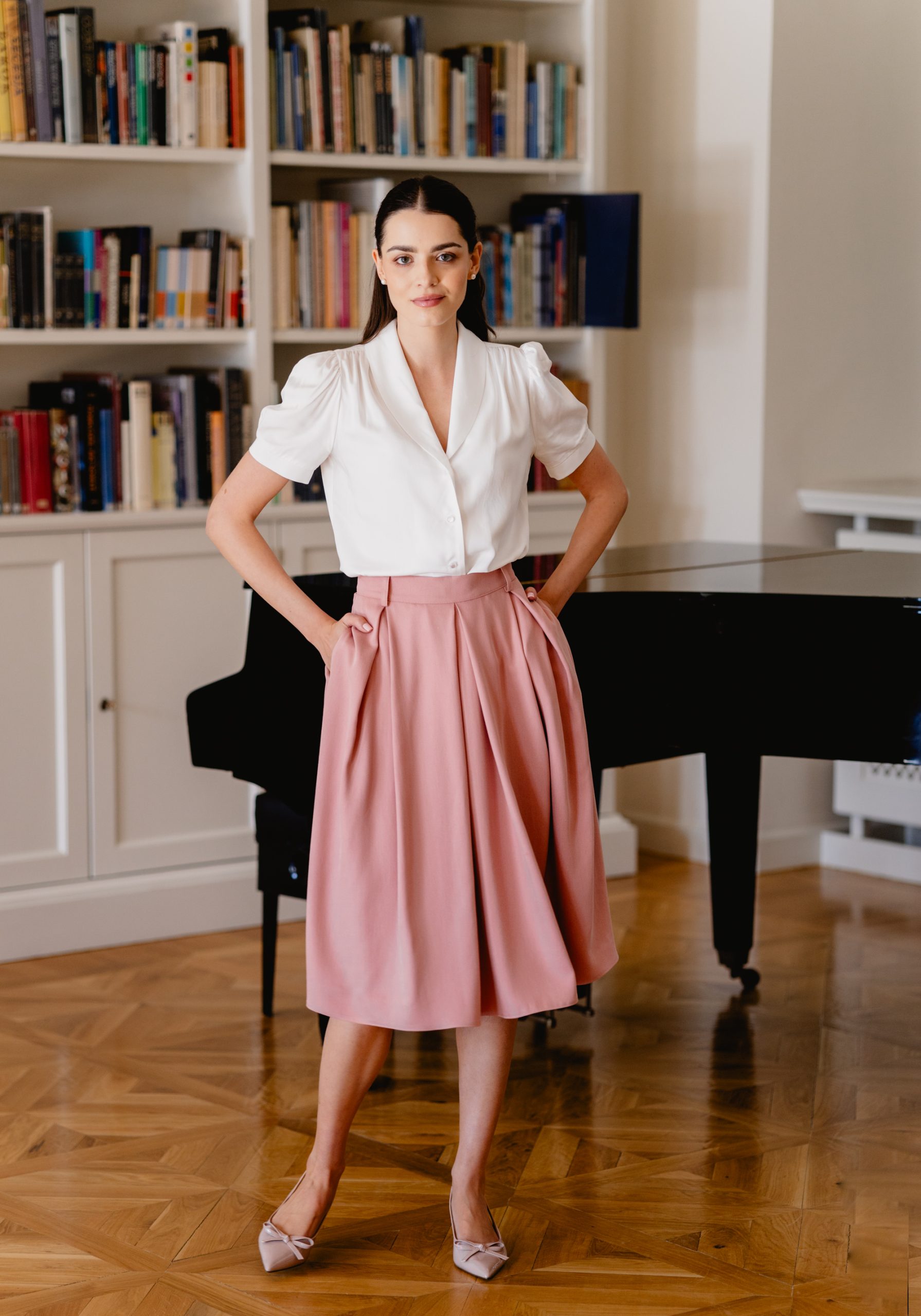 Spódnica Martha Dusty Rose - obrazek 8